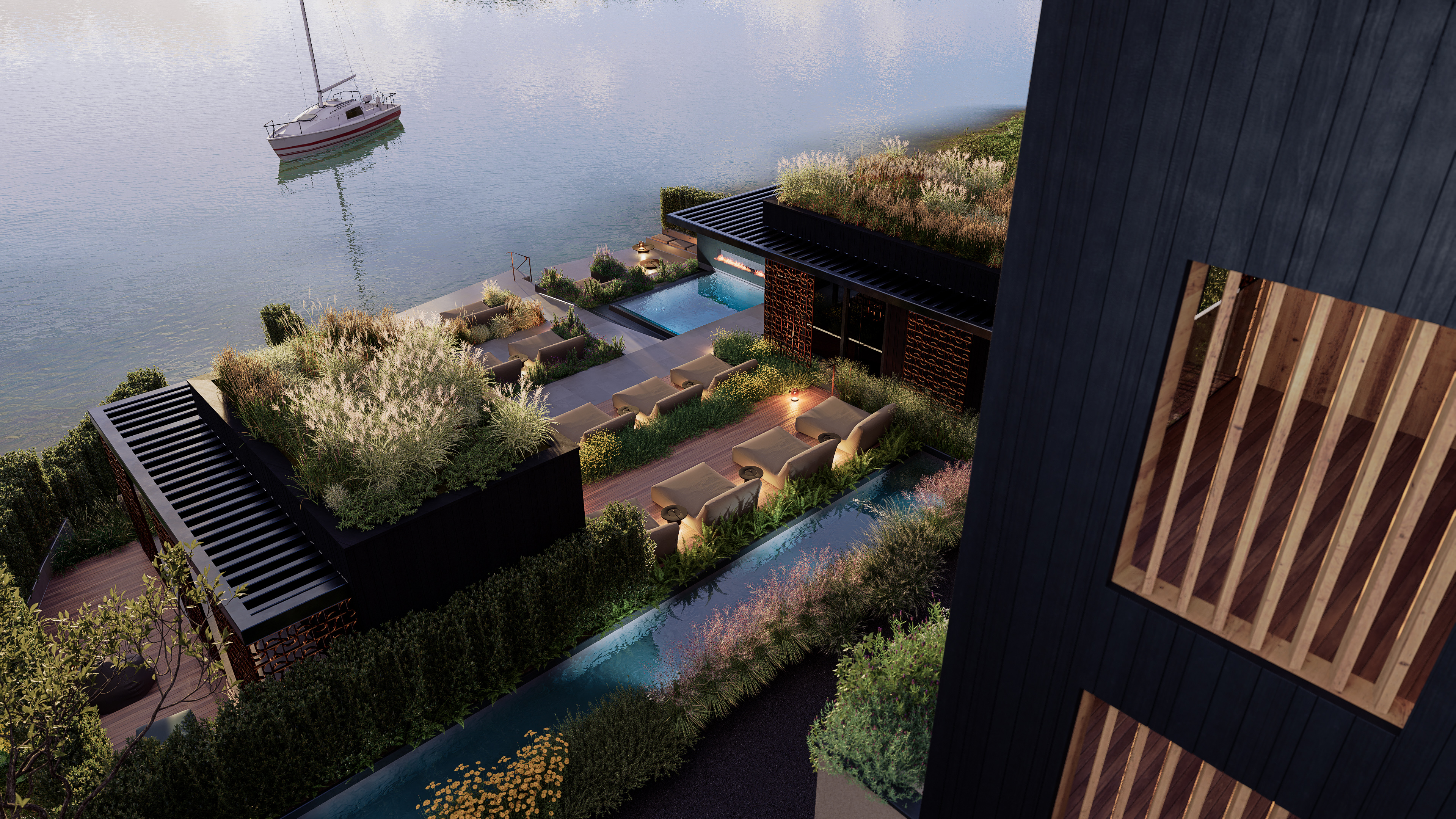 Urlaub am See: Seeterrasse  - Vogl's Nest 